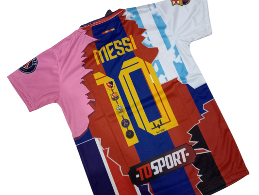 MESSI All Club Logos Football Kit ⚽ Sports Jersey