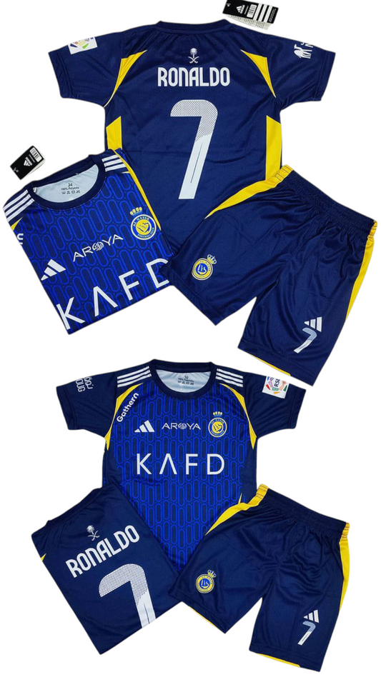 Ronaldo 2026 Al Nassr Blue ⚽ Football Kit - KIDS Premium Quality Sports Jersey