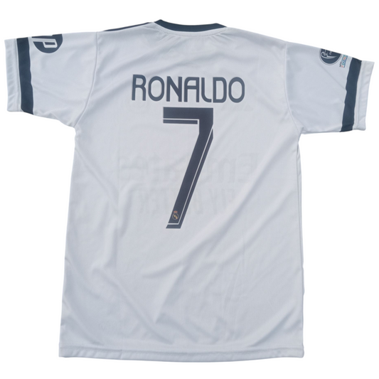 Ronaldo ⚽ Real Madrid White 2026 💜 Football Kit ⚽ Sports Jersey