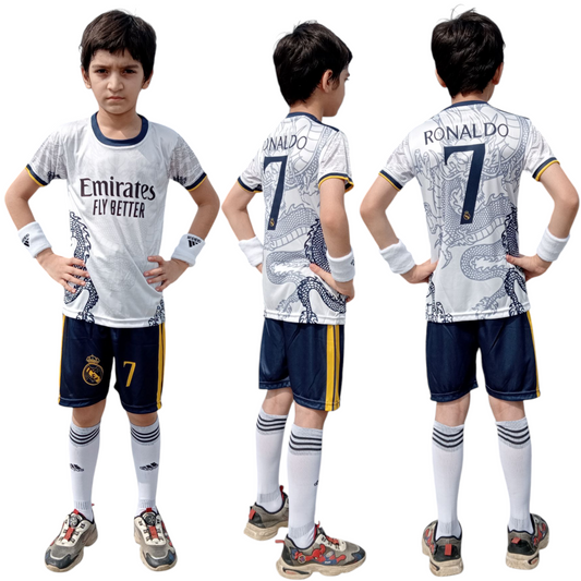 Ronaldo Dragon Football Kit White ⚽ Football Sports Kit