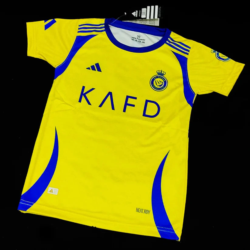 YELLOW 2026 - Kids Al Nassr Ronaldo Football Kit ⚽ Sports Jersey