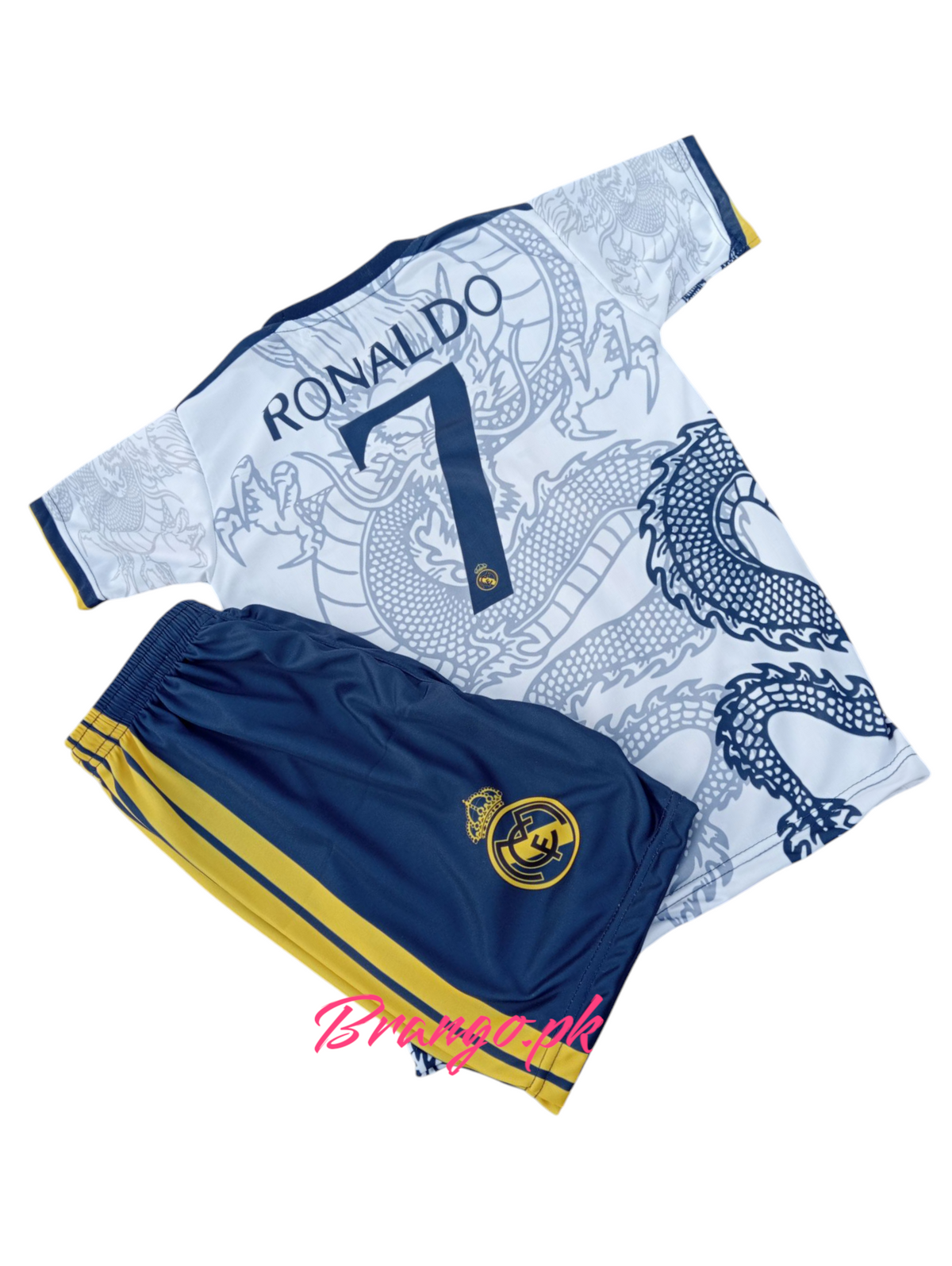 Ronaldo Dragon Football Kit White ⚽ Football Sports Kit