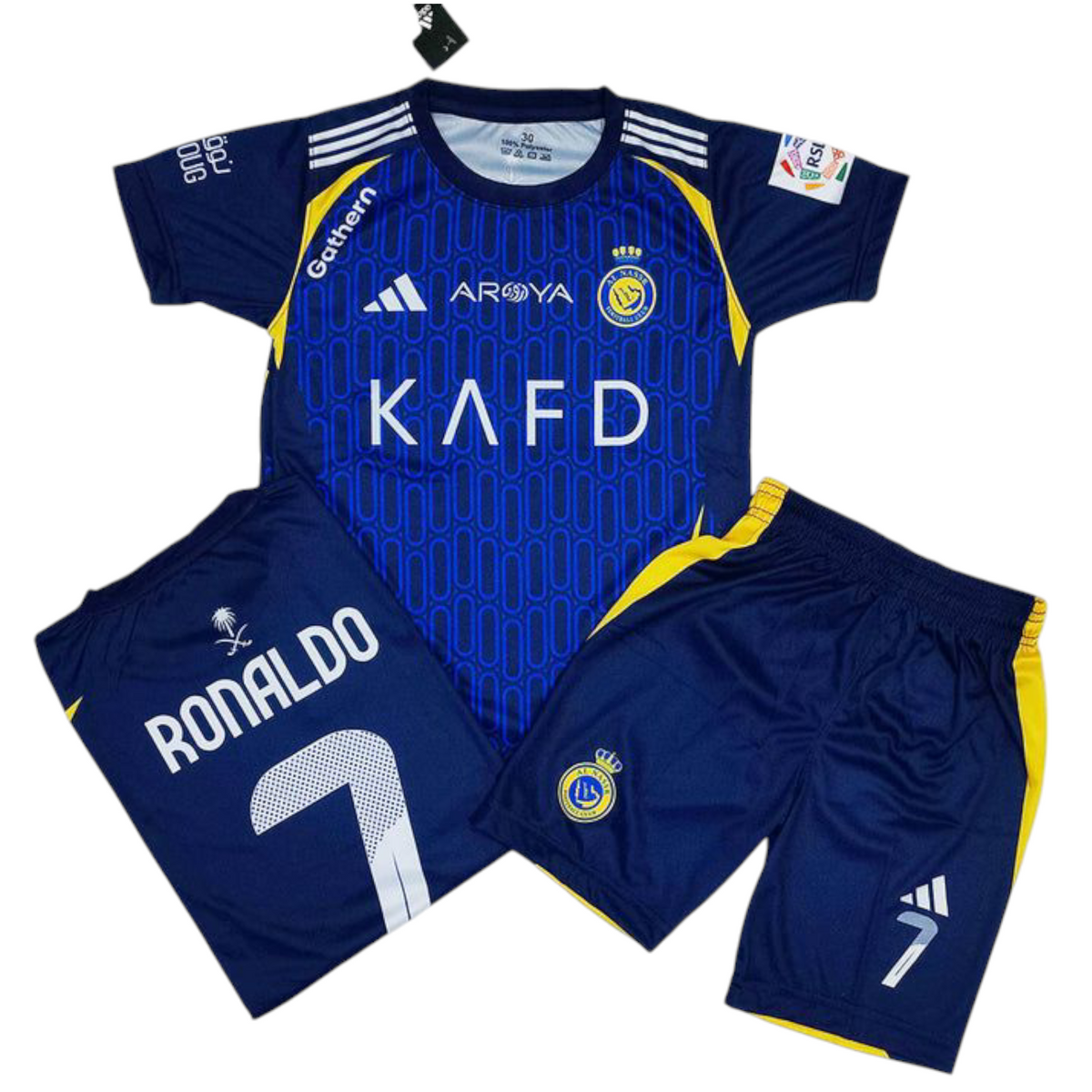 Ronaldo 2026 Al Nassr Blue ⚽ Football Kit - KIDS Premium Quality Sports Jersey