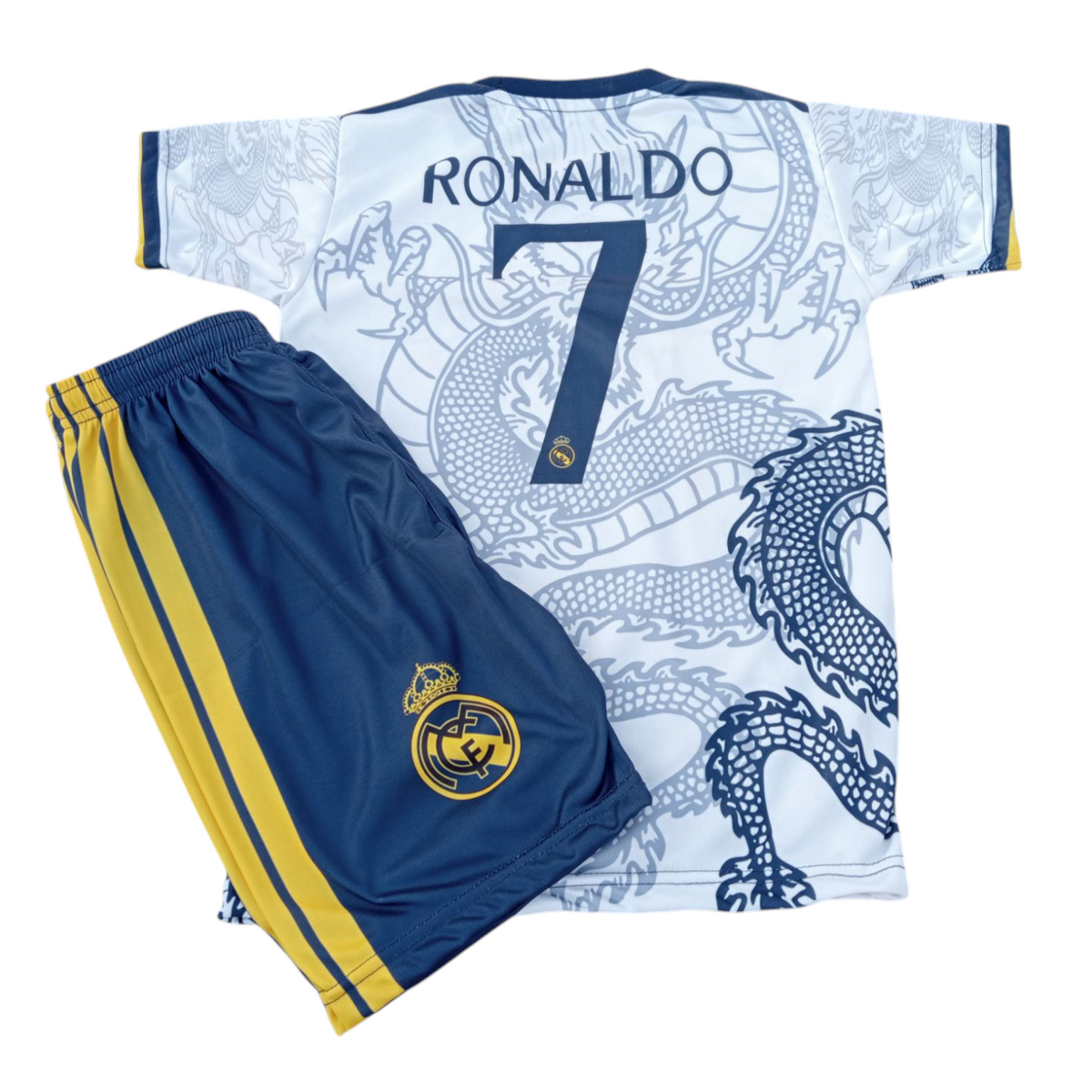 Ronaldo Dragon Football Kit White ⚽ Football Sports Kit
