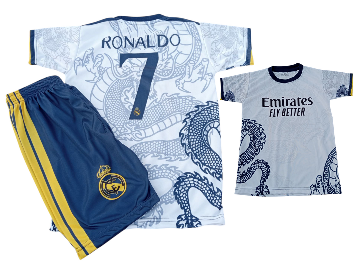 Ronaldo Dragon Football Kit White ⚽ Football Sports Kit