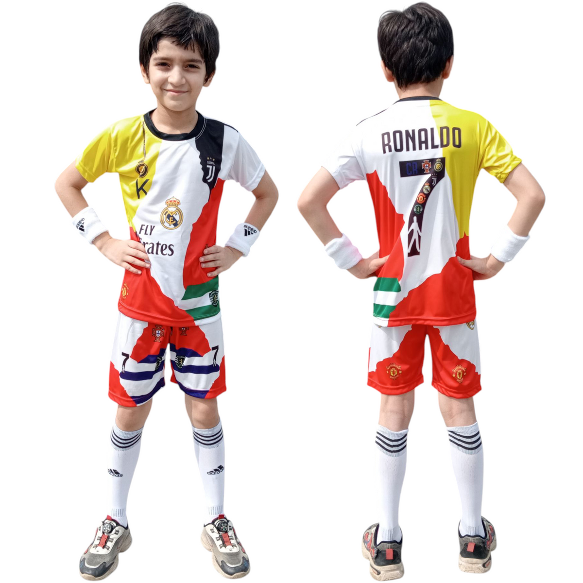 RONALDO All Club Logos Football Kit ⚽ Sports Jersey